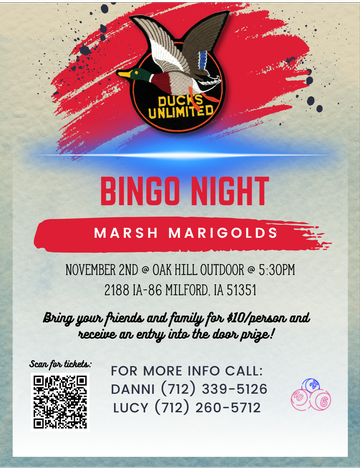 Event Marsh Marigold's Bingo Night