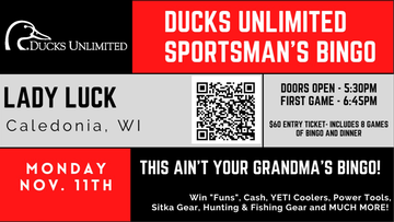 Event Ducks Unlimited Sportsman's Bingo