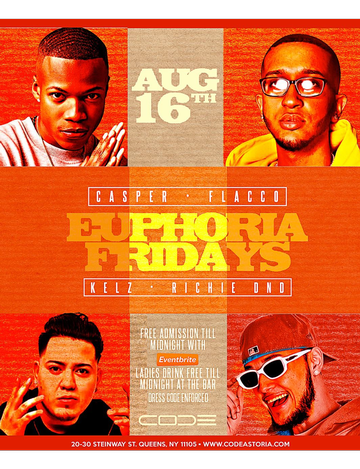 Event Euphoria Fridays At Code Astoria