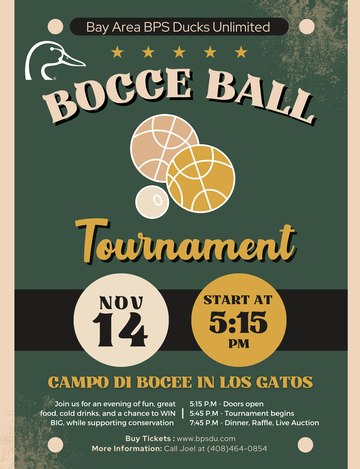 Event Ducks Unlimited Bocce Ball Tournament