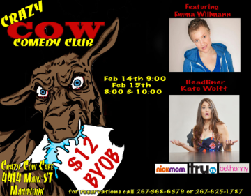 Event Crazy Cow Comedy Club 2/14/14