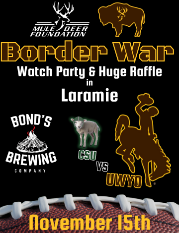 Event Laramie, WY -Border War Watch Party and Huge Raffle