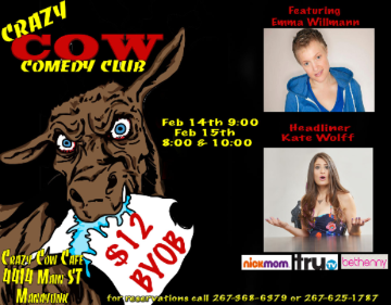 Event Crazy Cow Comedy Club 2/15/14 Early Show