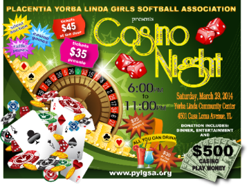 Event PYLGSA Casino Night