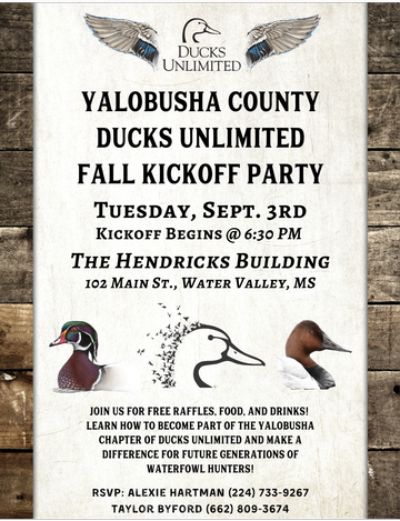 Event Yalobusha County DU Kickoff Meeting