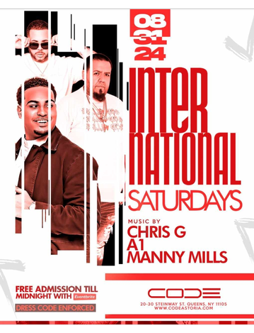 Event International Saturdays Labor Day Weekend At Code Astoria