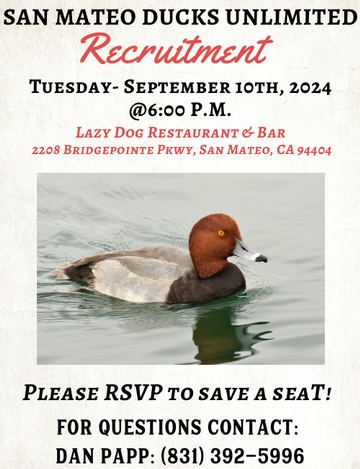 Event San Mateo Ducks Unlimited Recruitment