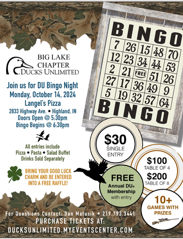 Event Big Lake Ducks Unlimited Bingo Night