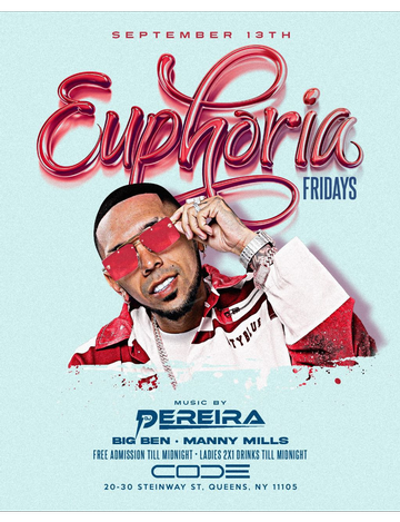 Event Euphoria Fridays At Code Astoria