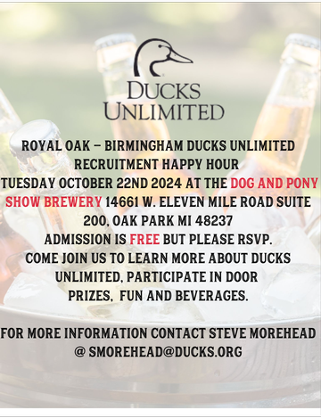 Event Royal Oak - Birmingham Chapter Ducks Unlimited Recruitment