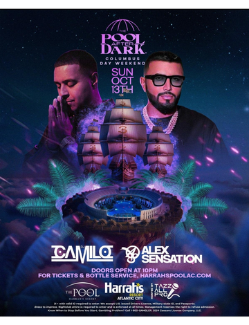 Event Columbus Day Weekend Harrahs Pool Party DJ Camilo Live With Alex Sensation At Harrahs Resort