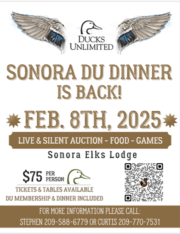 Event Sonora Ducks Unlimited Dinner & Auction