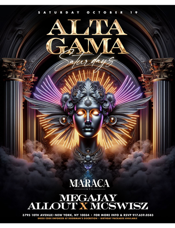 Event Alta Gama Saturdays At Maraca NYC