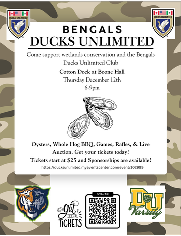 Event Lucy Beckham Bengals Ducks Unlimited Fall Conservation Banquet & Oyster Roast