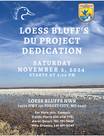 Event Loess Bluffs Project Dedication