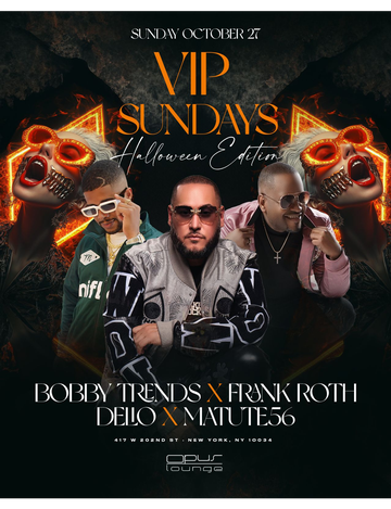 Event  VIP Sundays Halloween Party DJ Bobby Trends Live At Opus Lounge 