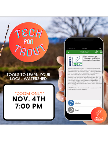 Event Tech for Trout: RIVERS & REDDS App Training