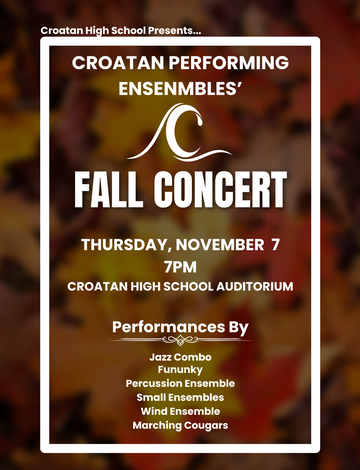 Event Croatan Band 2024 Fall Concert