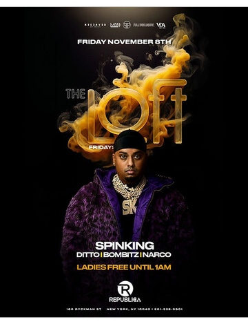 Event The Loft Fridays Veterans Day Weekend DJ Spinking Live At Repulica Rooftop