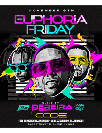 Event Euphoria Fridays Veterans Day Weekend Kickoff At Code Astoria