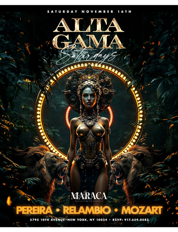 Event Alta Gama Saturdays At Maraca NYC