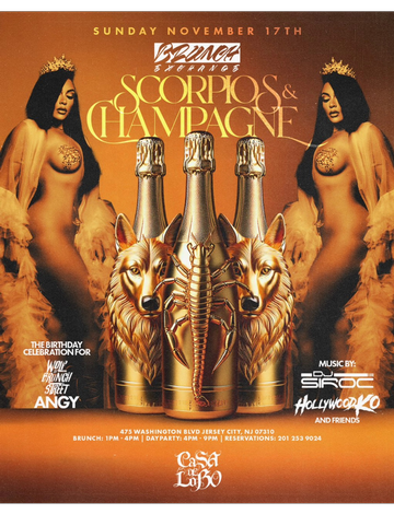 Event Brunch Exchange Scorpios & Champagne At Casa De Lobo