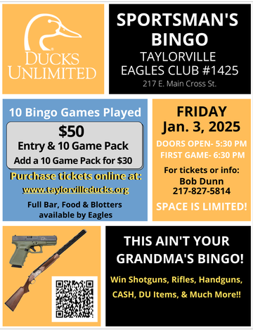 Event Taylorville Bingo Night @ The Eagles