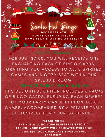 Event Crazy Santa Hat Bingo 