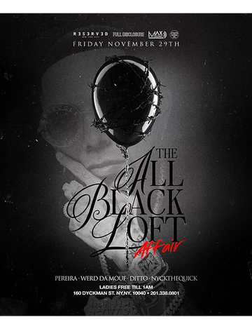 Event The All Black Affair Loft Affair At Repulica Rooftop