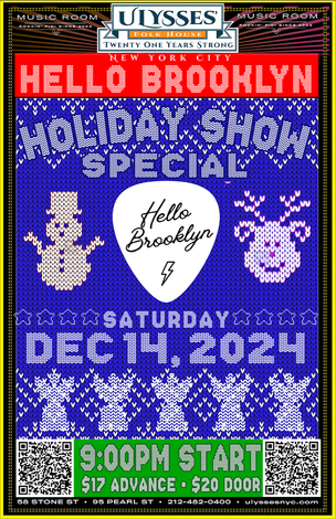 Event Hello Brooklyn - NYC Ugly Sweater Holiday Party - Live Music Show @ Ulysses Folk House