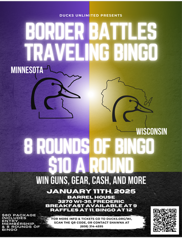 Event Border Battles Traveling Bingo - Frederic, WI