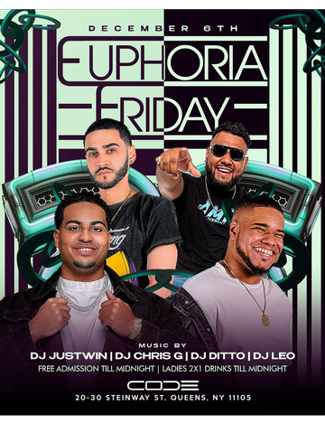 Event Euphoria Fridays At Code Astoria