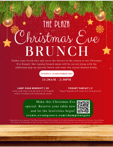 Event Christmas Eve Brunch (RESIDENTS & GUESTS ONLY)