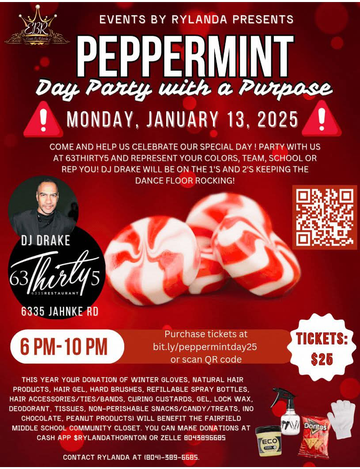 Event Peppermint Day Party With A Purpose!