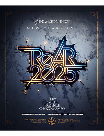 Event  NYE Roar 2025 At 420 Lounge