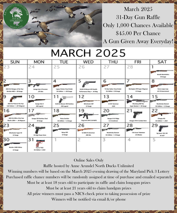 Event March 2025 31-Day Gun Raffle