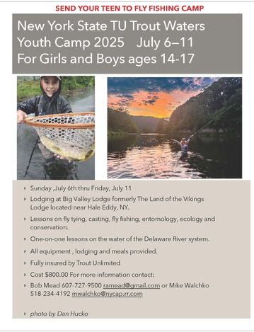 Event NYS TU Trout Waters Youth Camp