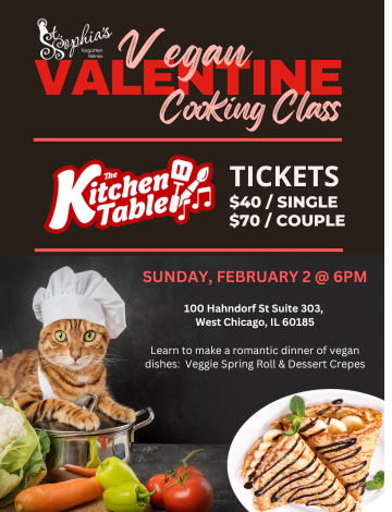 Event STSFF 2025 - Vegan Valentines Cooking Fundraiser