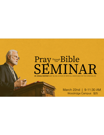 Event Pray Through the Bible Seminar