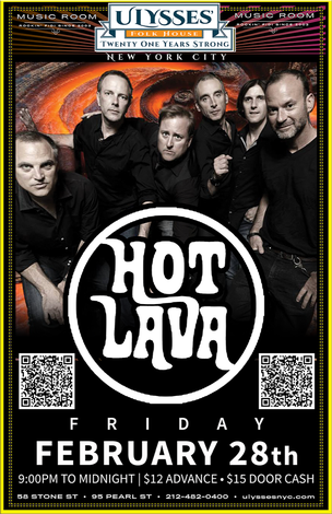 Event Hot Lava Live Music Show @ Ulysses Folk House