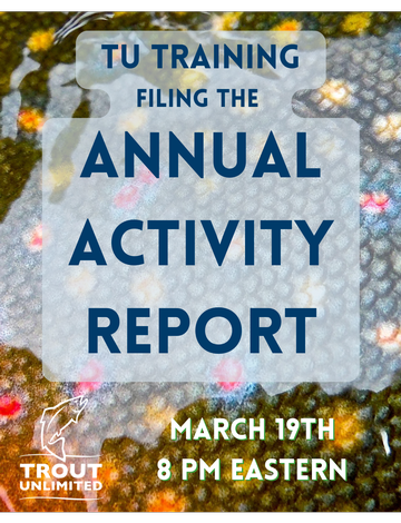 Event TU Training: Filing the Annual Activity Report