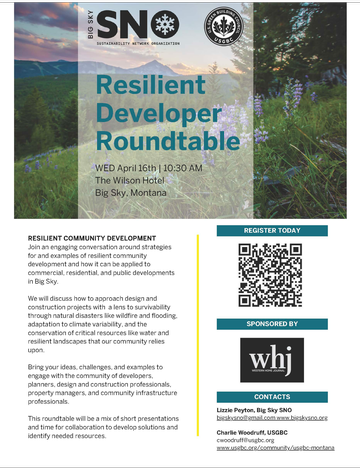 Event Resilient Developer Roundtable with USGBC & SNO