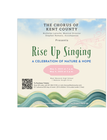 Event THE CHORUS OF KENT COUNTY presents RISE UP SINGING-  A CELEBRATION OF NATURE AND HOPE