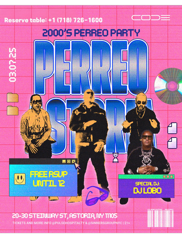 Event 2000s Perreo Themed Party At Code Astoria