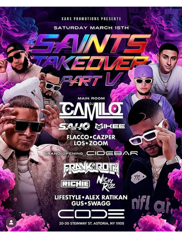 Event International Saturdays DJ Camilo Live At Code Astoria