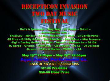 Event Decepticon Invasion Two Day Music Festival
