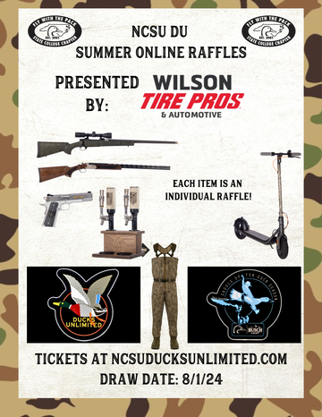 Event NCSU DU Summer Online Raffles Presented By: Wilson Tire Pros