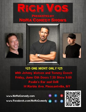 Event Rich Vos; One Night Only 6/13