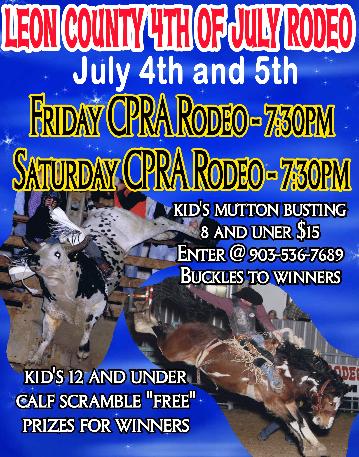 Event Leon County 4th of July Rodeo