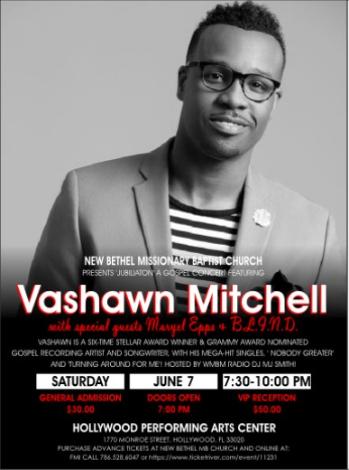 Event JUBILATION a gospel concert f/ VaShawn Mitchell